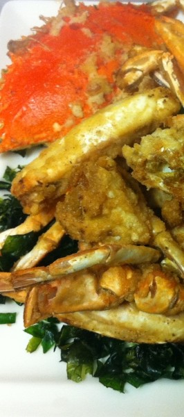 Crab with Ginger and Shallots